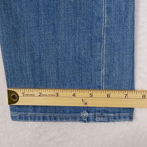 Pilcro Anthropologie Carpenter Jeans Light Wash Distressed No 30 (34x29) - Picture 14 of 15
